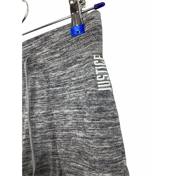 Justice Active Heathered Gray Athletic Sweat Shorts Kid's Youth Size 10 - Picture 3 of 7